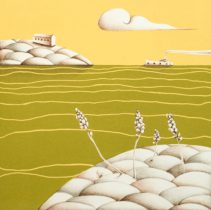 「泊地にて #2」リトグラフ　380×380mm　2019