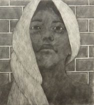 「armor-8」銅版画　16.5×15cm　2019