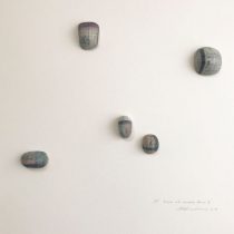 「piece of memory.diary.Ⅱ」 雁皮紙、バルサ材木 　500×500×50mm 　2019