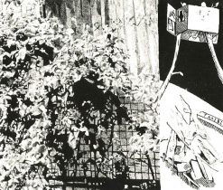 「小さなできごと」リトグラフ　22.3×25.5cm　2018