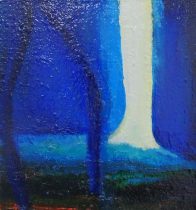 「Thanatos 1」oil on boad　20.5×19.5cm　2019