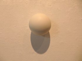 「big boom」磁器土、鋳込み　Φ10cm　2019