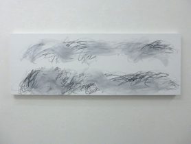 「19F-03」キャンバス、アクリル、パステル、グラファイト　1100×400mm　2019