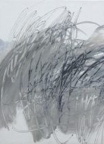 「19E-15」キャンバス、アクリル、パステル、グラファイト　455×333mm　2019