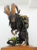 「五郎兵衛 茶福」ミクストメディア　680×600×900mm