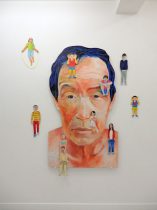 「The older, the wiser」ブオンフレスコ、石灰、砂、顔料、木製パネル　2019