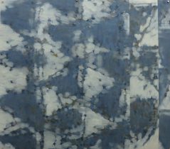 「露地（3）-④」顔料、画仙紙、膠、アクリルメディウム　62×68cm　2019