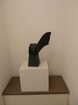 「うずまく時」 黒御影石　445×300×180mm　2019