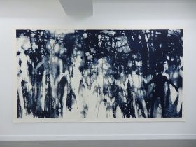 「境界の風景 20-1」エッチング、ルーレット　160×300cm　2020