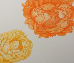 「千年花」銅版画 727×727×25mm 2018