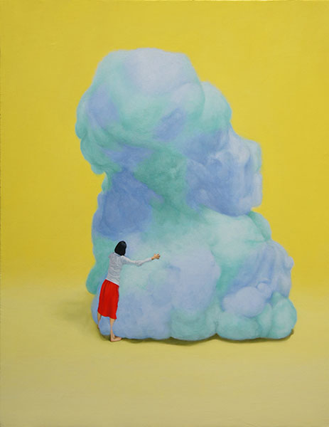 「わたしのこころをなにかにするソレ 2」キャンバス、油彩　F6　2020
