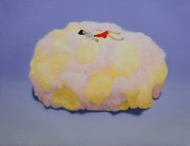 「わたしのこころをなにかにするソレ 1」キャンバス、油彩　F6　2020