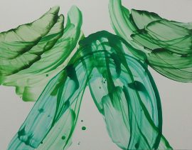 「発芽20−13」キャンバスにアクリル、オイル　116×91cm　2020