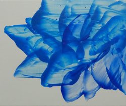 「流れるように20−7」キャンバスにアクリル、オイル　45×38cm　2020