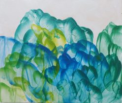 「岩稜のように20−1」キャンバスにアクリル、オイル　45×38cm　2020