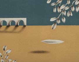 「古い橋」リトグラフ 380×480mm 2020