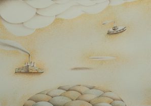 「辺境地 #15」リトグラフ 540×720mm 2019