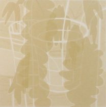 「Hub / T.O.20-0-04」シルクスクリーン、 和紙 19.9×19.9cm 2020