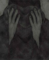 「ディフェンス-3」銅版画 19.5×16cm 2020