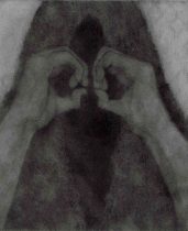 「ディフェンス-1」銅版画 19.5×16cm 2020