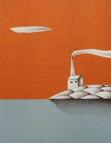 「北溟 #5」リトグラフ　30×22cm　2020