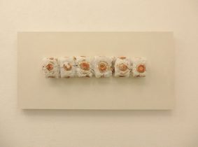 「長石－１」「長石－２」陶、長石　Ｈ450×Ｗ900×Ｄ130mm　2019