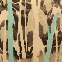 「The gift」越前雲肌麻紙に木版　50×50cm　2019