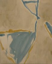 「2021にむけて（Ⅶ）」パネル、画仙紙、岩絵具、膠、アクリル絵具　27.3×22cm　2020