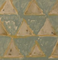 「2021にむけて」パネル、画仙紙、岩絵具、膠、アクリル絵具　22.7×22.7cm　2020