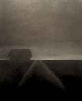 「家路」encaustic oil painting on panel　727×606mm