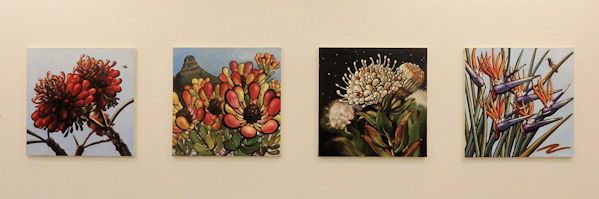 （左から）「自己主張の強い植物たち2」「自己主張の強い植物たち4」「自己主張の強い植物たち3」「自己主張の強い植物たち5」