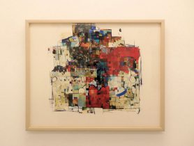 「夏の家」木製パネル、テンペラ　F50