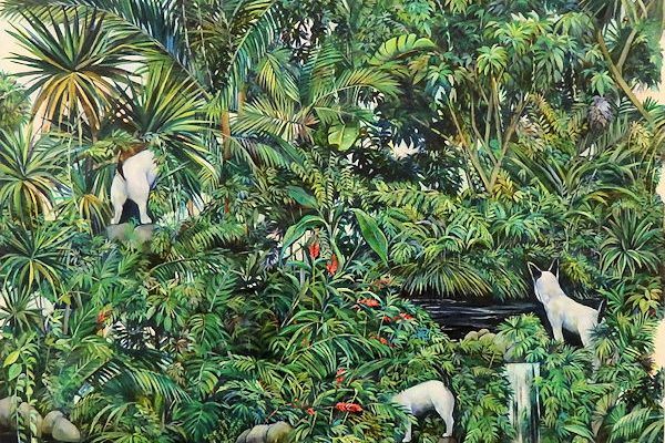 「これから待ち受ける冒険の始まり」キャンバスに油彩　P10　2019