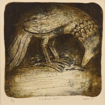 「ぐうぜんのラッキー」木版コラグラフ　23.5×24cm　2021