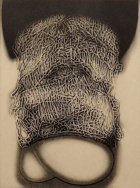 「amaryllis-2」エッチング、アクアチント　20×15cm