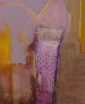 「景色の中に潜むもの（2016年3月8日_1）」キャンバス、油彩　F3　2021