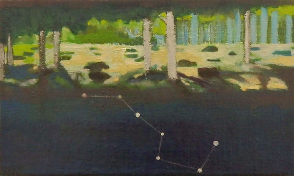 「景色の中に潜むもの（2004年9月27日）」キャンバス、油彩　M3　2021