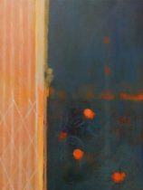 「景色の中に潜むもの（2020年10月6日）」キャンバス、油彩　P12　2021