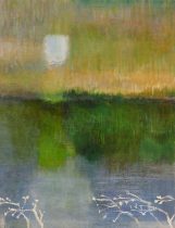 「景色の中に潜むもの（2004年9月21日_2）」キャンバス、油彩　F6　2021