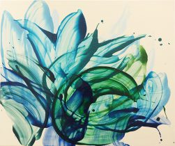 「発芽21-1」キャンバスにアクリル、オイル　72×60cm　2021