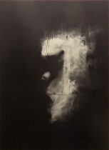 「ひかりのかたち」和紙、ピグメント、膠　27.3×27.3cm　2018