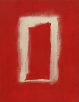 「Anna」木製パネル、岩絵具、水晶末、膠　40.9×31.8cm　2021