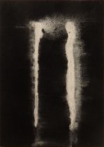 「スティルライフ」木製パネル、ピグメント、水晶末、膠　33.3×24.2cm　2020