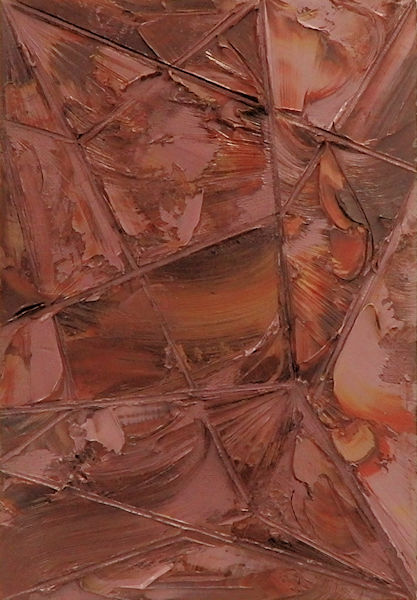 「ワインの底に」油彩、キャンバス　227×158mm　2021