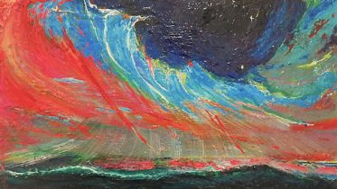 「Conjunction」 oil on canvas 19×33.3cm 2021