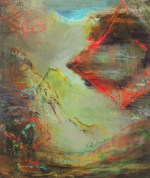 「風に呼ばれて」oil on canvas　72.7×60.6cm　2020