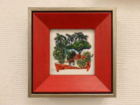 「見つけたぞ！」紙にアクリル　2021