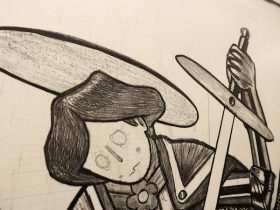 「自勝者強（fight with img）」（部分）