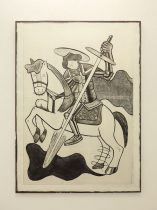 「自勝者強（fight with img）」銅版画　1375×965mm　2021