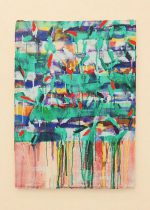 「21－P－3」紙に白亜地、テンペラ、油彩　86×61cm　2021